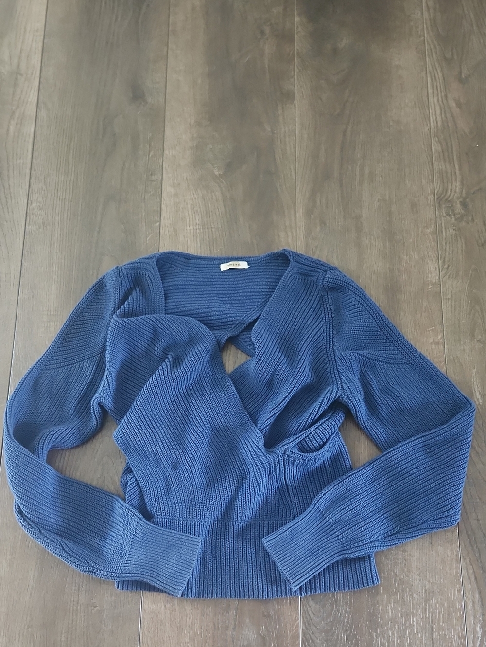 Merino Wool Blend  TOME NYC Crossover Sweater Open Back